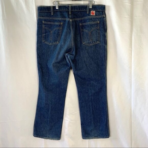 GWG VINTAGE JEANS 100% COTTON BLUE  DENIM MADE IN CANADA MEN SIZE 40 / 30 - Picture 5 of 17